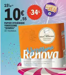 E.Leclerc Papier Hygiénique Yorrissime Renova offre