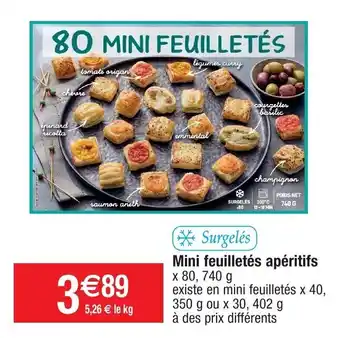 Migros Mini feuilletés apéritifs offre