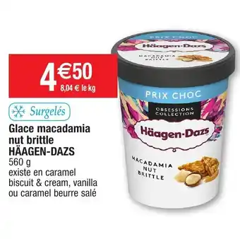 Migros Glace macadamia nut brittle offre