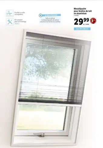 Lidl Moustiquaire pour fenêtre en aluminium offre