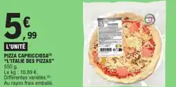 E.Leclerc Pizza capricciosa l'italie des pizzas offre