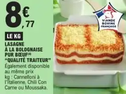 E.Leclerc Lasagne à la bolognaise pur bœuf offre