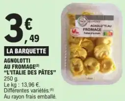 E.Leclerc Agnolotti au fromage offre
