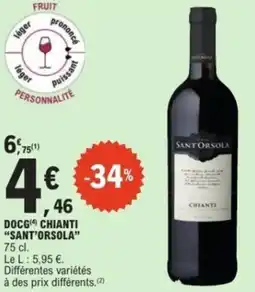 E.Leclerc Docg chianti sant'orsola offre