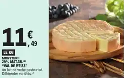 E.Leclerc Munster 29% mat.gr. val de weiss offre