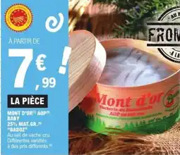 E.Leclerc Mont d'or aop baby offre