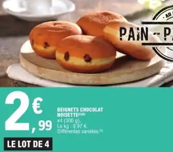 E.Leclerc Beignets chocolat noisette offre