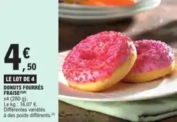 E.Leclerc Donuts fourrés fraise offre