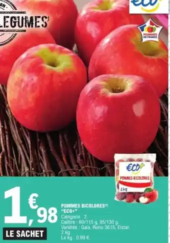 E.Leclerc Pommes bicolores eco+ offre