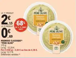 E.Leclerc Houmous classique père olive offre