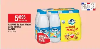 Migros Lait UHT de Bons Matins demi-écrémé offre