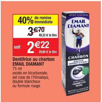 Migros Dentifrice au charbon offre