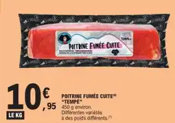 E.Leclerc Poitrine fumée cuite tempé offre