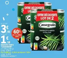 E.Leclerc Haricots verts cassegrain offre