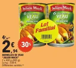 E.Leclerc Quenelles de veau julien mack offre