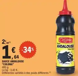 E.Leclerc Sauce andalouse colona offre