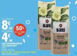 E.Leclerc Café en grains brésil les cafés sati offre