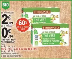 E.Leclerc The vert bio ethiquable offre