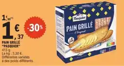 E.Leclerc Pain grillé pasquier offre