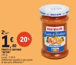 E.Leclerc Fruits à tartiner beyer offre