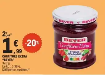 E.Leclerc Confiture extra beyer offre