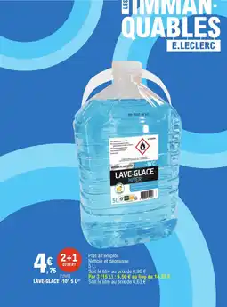 E.Leclerc Lave-glace offre