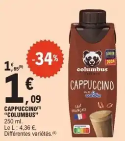 E.Leclerc Cappuccino columbus offre