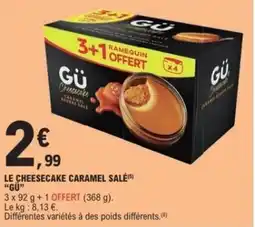 E.Leclerc Le cheesecake caramel salé gü offre