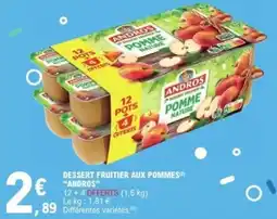 E.Leclerc Dessert fruitier aux pommes andros offre