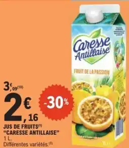 E.Leclerc Jus de fruits caresse antillaise offre