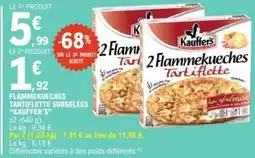 E.Leclerc Flammekueches tartiflette surgelées kauffer's offre