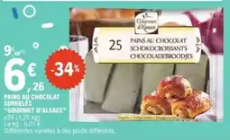 E.Leclerc Pains au chocolat surgelés gourmet d'alsace offre