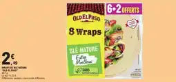 E.Leclerc Wraps de blé nature old el paso offre