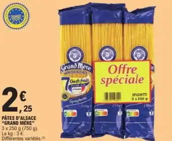 E.Leclerc Pâtes d'alsace grand mère offre