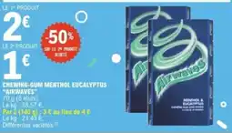 E.Leclerc Chewing gum menthol eucalyptus airwaves offre