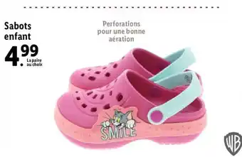 Lidl Sabots enfant offre