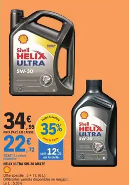 E.Leclerc Helix ultra 5w-30 mixte offre