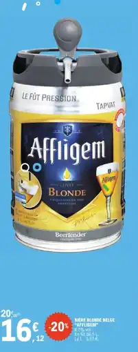 E.Leclerc Bière blonde belge % affligem offre