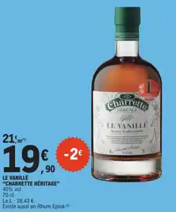 E.Leclerc Le vanillé charrette héritage offre