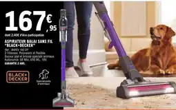 E.Leclerc ASPIRATEUR BALAI SANS FIL BLACK+DECKER offre