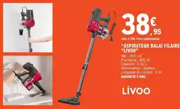 E.Leclerc ASPIRATEUR BALAI FILAIRE LIVOO offre
