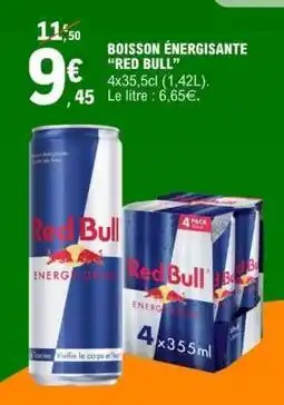 E.Leclerc Boisson énergisante 'Red Bull' offre