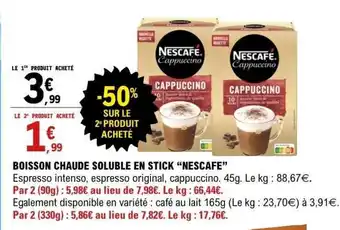 E.Leclerc Nescafe Cappuccino offre