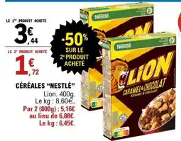 E.Leclerc Céréales “Nestlé” Lion offre