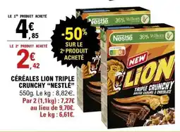 E.Leclerc Céréales Lion Triple Crunchy Nestlé offre