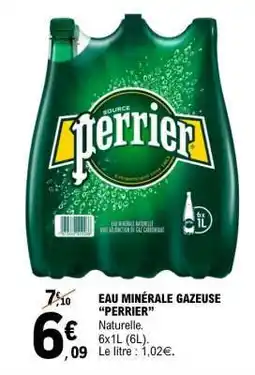E.Leclerc Eau Minérale Gazeuse 'Perrier' offre