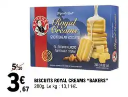E.Leclerc BISCUITS ROYAL CREAMS “BAKERS” offre