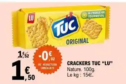 E.Leclerc CRACKERS TUC LU offre