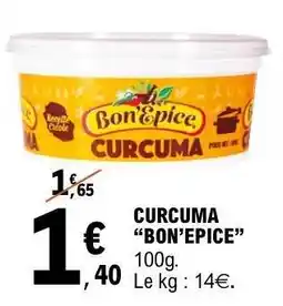 E.Leclerc CURCUMA “BON’EPICE” offre