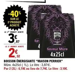 E.Leclerc Boisson Energissante “Maison Perrier” offre